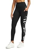 Tuspryt Sport Leggings Damen mit Taschen，Blickdicht Sporthose Damen lang Trainingshose Yogahose...