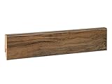 KGM Sockelleiste Mega - foliert Eiche rustikal MDF Fußbodenleiste - Maße: 2400 x 16 x 58 mm - 1...