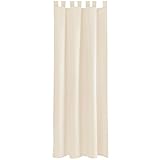 Bestlivings Gardine Vorhang Blickdicht modern mit Schlaufen Schlaufenschal Mikrosatin matt, in...