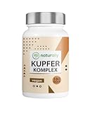 naturally 2mg Kupfer Tabletten - 180 Tabletten, Komplex mit Kupferbisglyzinat, Kupfergluconat und...