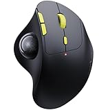 ProtoArc Kabellose Bluetooth Trackball Maus Wireless, EM04 2.4GHz wiederaufladbare ergonomische...