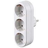 3 Fach Mehrfachsteckdose 3680W Doppelstecker für Steckdose für Haus Büro Reisen