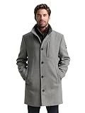 TOM TAILOR Herren 1046983 2-in-1 Wollmantel Mit Abnehmbarer Innenjacke, 30507 - Light Stone Grey...