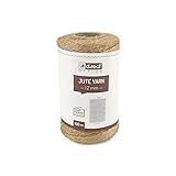 D.RECT 100m Jute-Schnur Natur Braun Jute-Kordel | Packschnur Geschenk-Band Bastelschnur Dekokordel |...