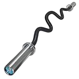 CAVATINY Olympische Langhantel 50mm für Krafttraining – Professionelle SZ-Curlstange für...