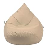 Droplet-Lounge Tropfenform Sitzsack mit Füllung | für Kinder Erwachsene | Indoor & Outdoor...