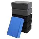 Abaodam 6 Stück EVA Yoga Blöcke Hochdicht Praktisch Sicher Yoga Trainingshilfen Für Frauen...