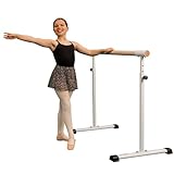 Cannons UK Freistehende, tragbare Ballett-/Stretchstange, 1,5 m, verstellbar 85–105 cm,...