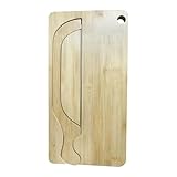 Manueller Brotschneider, tragbares Holztablett – Holz-Brotschneidebrett-Set, für linke und rechte...