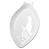 GLEAVI Keramik Servierplatte Oval Handgefertigtes Bruchsicheres Porzellan Vielseitig Einsetzbar für...