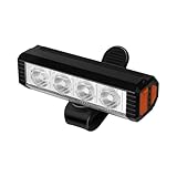 Vllold Fahrrad-Frontlampe – 4 Beleuchtungsmodi, Fahrrad-Taschenlampe, USB-Schnellladung,...