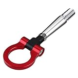 YARNOW Aluminiumlegierung Abschlepphaken Rot Vorder Hinterstoßstange Ersatz Tow Hook Einfache...