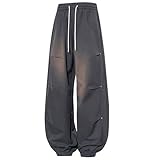 Sporthose Herren lang, Jogginghose einfarbig Herren, Laufhose Outdoor Trainingshose Dehnbaren Loose...