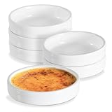 Suoumwa Auflaufförmchen 113 G, Creme Brulee-Auflaufförmchen, Ofenfeste Flache Souffléformen Aus...