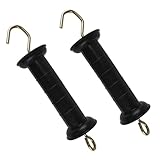 DOITOOL 2 Stück Teiliges Isoliertes Elektrozaun torgriff UV beständig Rutschfester Handgriff aus...