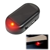 Alarmanlage Auto Anti Diebstahl Blinklampe Solar Power Dummy Alarm Blinklampe für Auto...