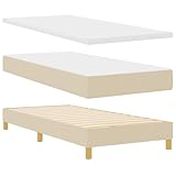 vidaXL Taschenfederkernbettmatratze 90X190 cm Schaumstoffbezug Atmungsaktives Material Mittlerer...