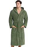 Morgenstern Bademantel Herren Baumwolle Frottee mit Kapuze Saunabademantel Oeko Tex Spa Lang Größe...
