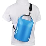 Kiaitre Dry Bag, wasserdichte Tasche mit Schultergurt, 5L 10L 20L Roll Top Wasserdichter Beutel...