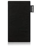 YOMIX Viivi schwarz Handytasche Tasche für HTC Desire Z aus edlem Stoff mit Display...