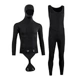 LXHZSY Neoprenanzug Taucheranzug Herren Tieftauchen Warm Neoprenanzug Kältefest 3mm Verdickt...