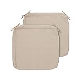 Wasserabweisender Kissenbezug mit Bändern, 2er-Set, Kissenüberzug, Terrassenmöbel, Kissen, Stuhl,...