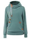 Cindeyar Damen Hoodie Winter Pullover Kapuzenpullover Langarm Baumwoll Mischung Warmer Sweatshirt...