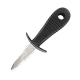 Fackelmann 43780 Austernmesser, Austernmesser, Kunststoff, Edelstahl, Schwarz, Rot, 15,5 x 5,3 x 3,9...