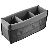 iubfegt Stoßfest DSLR SLR Kamera Einsatz Organizer Fall Partition Divider Schutz Hülle (Schwarz +)