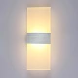 DAGORD Wandlampe Innen LED Warmweiß 3000K Acryl Wandbeleuchtung Moderne Wohnzimmer Wandlampe 6W LED...