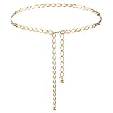 Andibro Taillenkette für Damen und Mädchen - Verstellbarer Metall Kettengürtel für Jeans und...