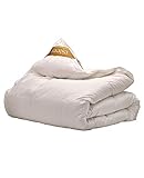 iSleep Gold Daunendecke 4-Jahreszeiten Steppbett - 100% Gänsedaunen - Litsjumeaux - 240x200 cm -...
