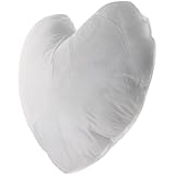 PRETYZOOM Herzförmiges Kisseninlett 45x48cm Weiches Innenkissen mit Feiner Verarbeitung als...