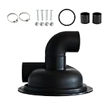 YWJLQH Vakuum Staubabscheider, Staubsammler mit Ellenbogen, Sägemehl, DIY, Langlebig, Spanplatte,...