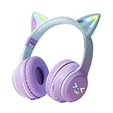Kopfhörer für Kinder Katzenohren - Katzenohrhörer für die Ohren, Musik für Kinder, Tablet -...