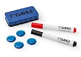 Dahle 95140-13540 Whiteboard Starterset (2 Boardmarker rot/schwarz, 4 Magnete, 1 magnetischer...