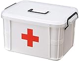 Baffect Double Layer Box Medizinische Aufbewahrungsbox Chest, Hand tragen Medizin Pille Speicher...
