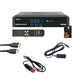 Set Servimat Vega 3 Satelliten-Decoder, HD + TNTSAT-Karte + Kabel 12 V + HDMI + IR