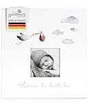goldbuch 15 474 Babyalbum Hurra - Du bist da!, Babybuch 30 x 31 x 4 cm, Foto Album, 58 weiße...