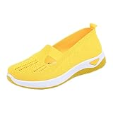 Damen Slip On Sneaker Atmungsaktiv Mesh Leicht Turnschuhe Sportschuhe Laufschuhe Tennisschuhe...