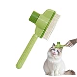 Katzenbürste Gegen Haaren - Ergonomischer Griff Klick Reinigungs Slicker Rake | Haarbürste Für...