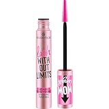 essence lash WITHOUT LIMITS EXTREME LENGTHENING & VOLUME MASCARA, Nr. 01, Schwarz, langanhaltend,...