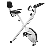 Heimtrainer, Micyox Magnetisches Faltbares Indoor-Fahrrad mit LCD-Display und Herzfrequenz-Sensor,...