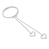 Liebe Armkette Fingerring Armband Armmanschette Band Armbänder Strass Armmanschette Legierung