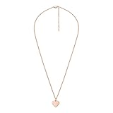 FOSSIL Halskette Für Frauen Vintage Iconic, Gesamtlänge:18''+2''Verlängerungskette Rose Gold...