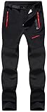 BenBoy Damen Wanderhose Wasserdicht Skihose Softshellhose Winddicht Outdoorhose Winter Warm...
