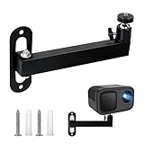 mimzemamz Beamer Halterung Wand Projector Stand, Beamer Wandhalterung Verstellbare 360° Drehbar,...