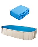 VEVOR Ovale Poolfolie, 610x375x147 cm, Innenfolie Ersatzfolie Innenhülle Schwimmbadfolie...