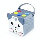 X4-TECH CatBox - Bluetooth Lautsprecher für Kinder - Kabellos mit Akku - Für Autofahrten und...