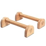 Eric Flag Parallettes - Premium Liegestützgriffe für Fitness, Gym, Calisthenics & Yoga, Holz...